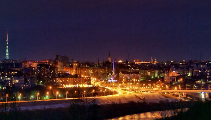 Калуга ночной город